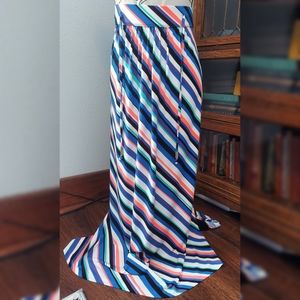 Lane Bryant size 14 16 Maxi skirt Stripes Plus